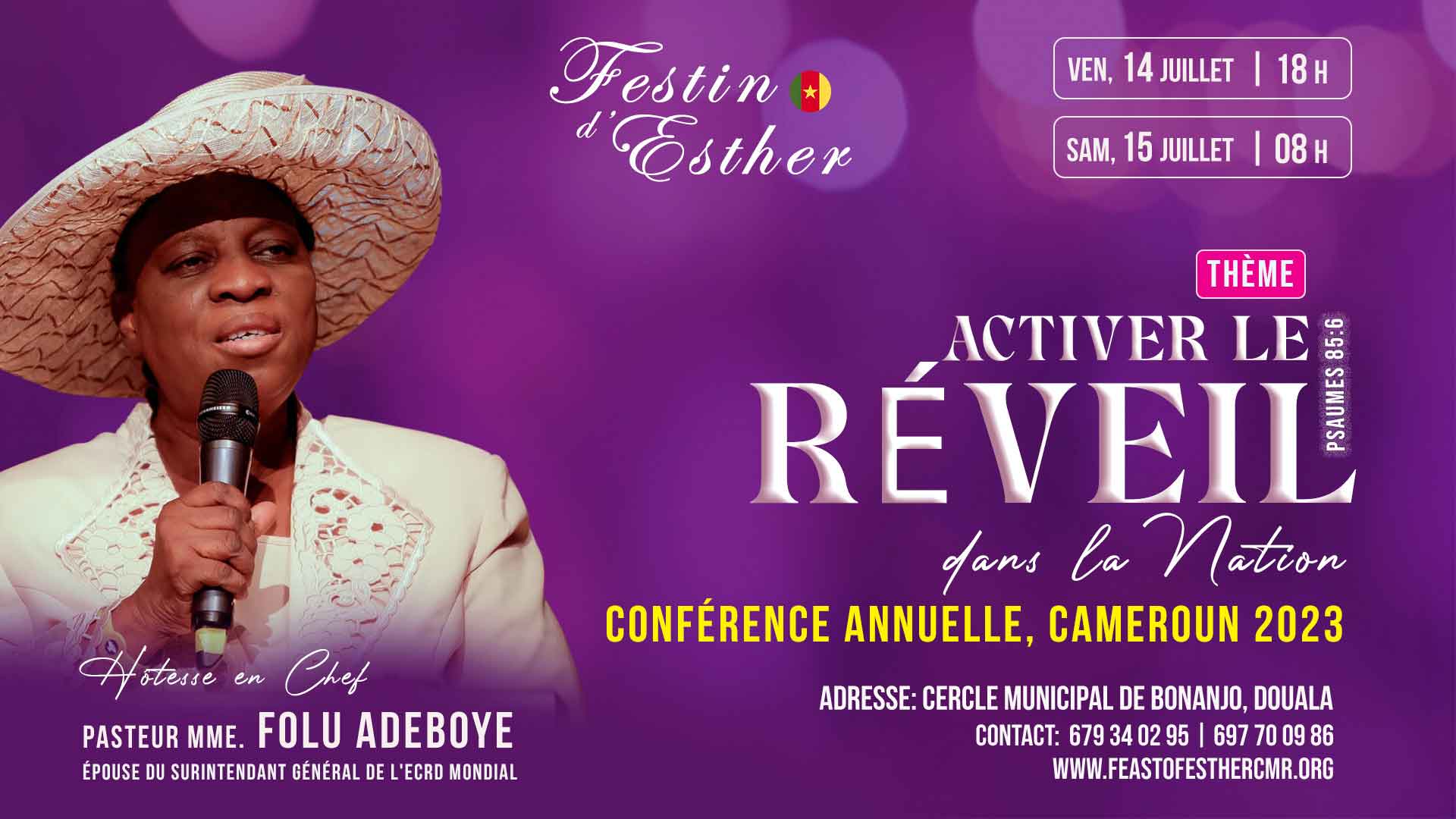 Festin d'Esther Cameroun 2023 flyer